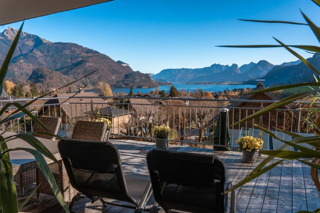 Ferienwohnung Traum Blick Sankt Gilgen Exterior foto