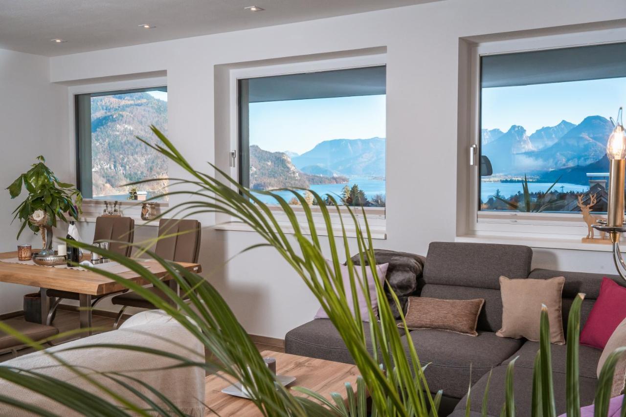 Ferienwohnung Traum Blick Sankt Gilgen Exterior foto