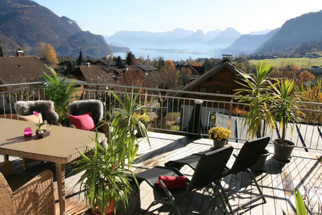 Ferienwohnung Traum Blick Sankt Gilgen Exterior foto