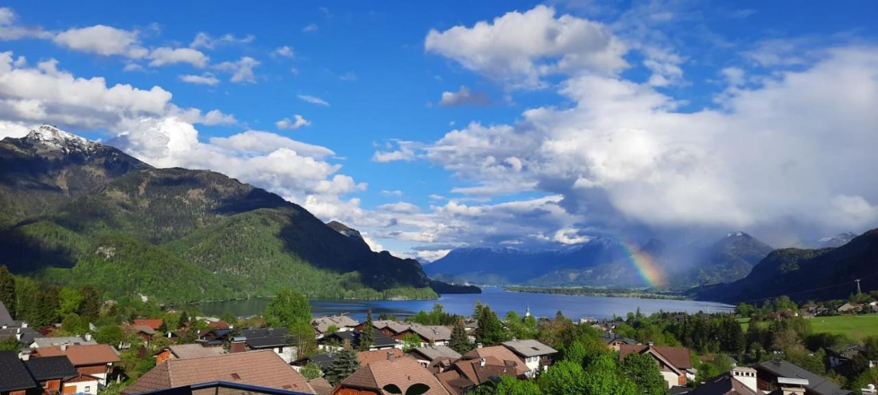 Ferienwohnung Traum Blick Sankt Gilgen Exterior foto