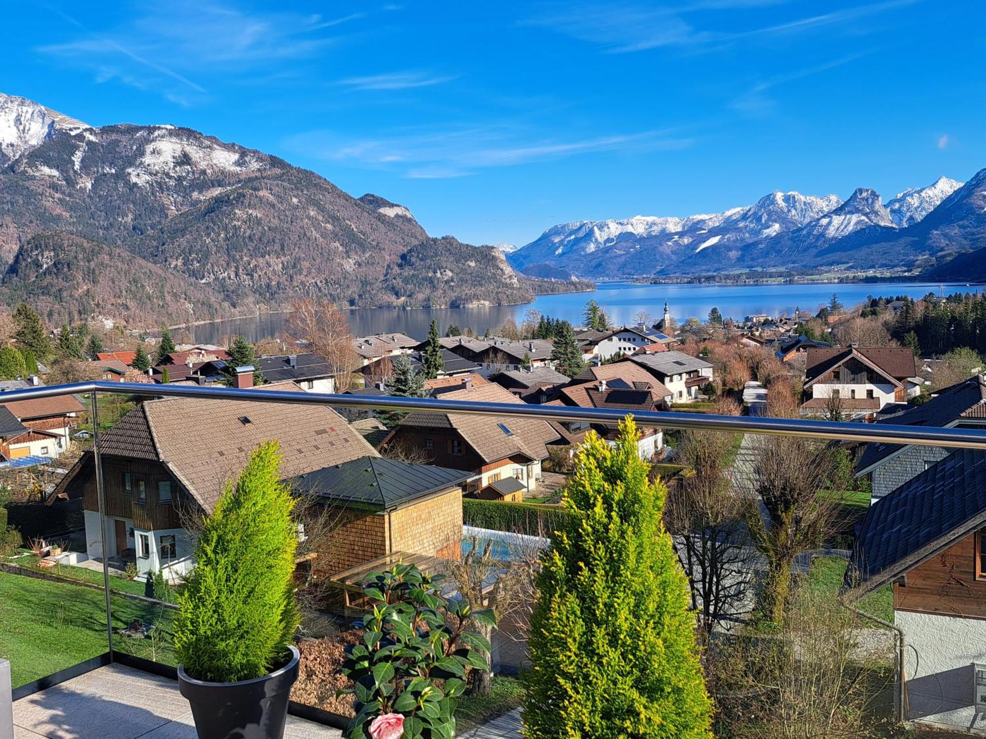 Ferienwohnung Traum Blick Sankt Gilgen Exterior foto