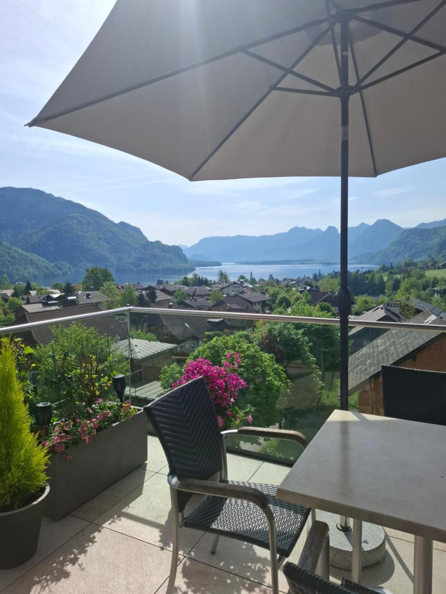 Ferienwohnung Traum Blick Sankt Gilgen Exterior foto